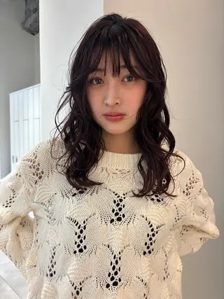 セミロング 艶髪໒꒱/透明感 カラー🍀_そら🪽のヘアスタイル