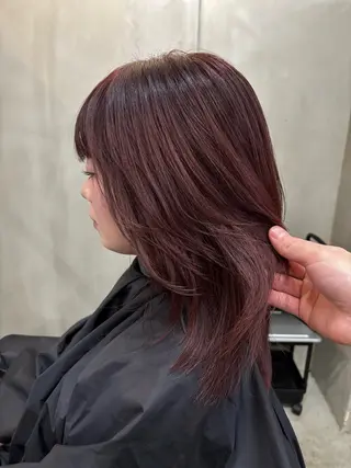 ミディアム カラー 中園康 /カラー/ブリーチのヘアスタイル