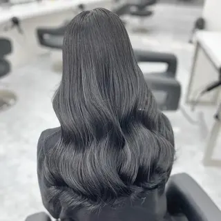 ロング カラー パーマ ヘアアレンジ メンズ キッズ 髪質改善Ⅰ透明感 艶カラーⅠたつやのヘアスタイル