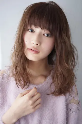 ロング カラー パーマ ヘアアレンジ 可愛いを作る神 ナオヒロのヘアスタイル