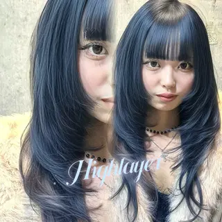セミロング カラー ✝️🖤 MOMOKI🖤✝️のヘアスタイル