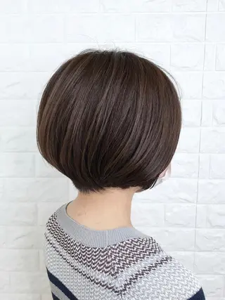 ショート カラー エイジングケア特化 美容師✂️山崎竜二のヘアスタイル