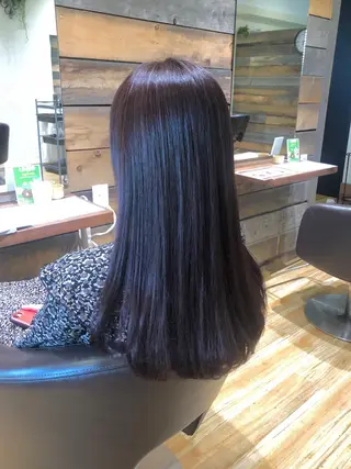 セミロング カラー 梅山 美侑のヘアスタイル