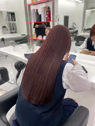 ロング まろっと艶感ブラウン ベージュ🤍まなかのヘアスタイル