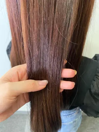 ロング カラー 柴田 秋樺のヘアスタイル