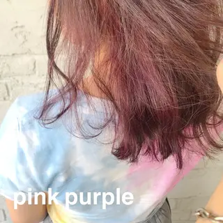 セミロング カラー オリーブ/アッシュ やわらか透明感カラーのヘアスタイル