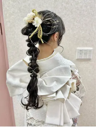 ロング ヘアアレンジ 池田 景子のヘアスタイル