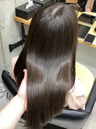 セミロング カラー ヘアアレンジ/柔らか 艶カラー/AKARIのヘアスタイル