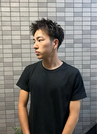 ショート パーマ メンズ 💈メンズ短髪特化 ✂︎伊藤大輝💈のヘアスタイル