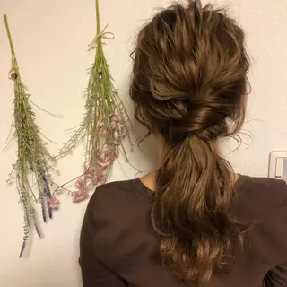 ロング カラー ヘアアレンジ 眠れるヘッドスパ✨ chacoのヘアスタイル