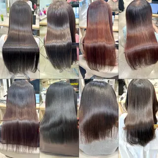 セミロング 髪質改善・縮毛矯正 年間1500名担当♪のヘアスタイル