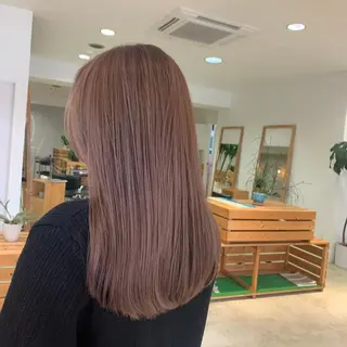 セミロング カラー コバヤシ リョウのヘアスタイル