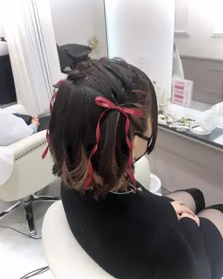 ショート ヘアアレンジ lien ヘアサロンリアンのヘアスタイル