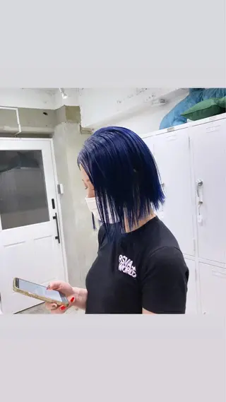 ミディアム カラー 渋谷🎨ブリーチ特化 ×エクステ🎨レンのヘアスタイル