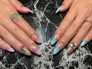 セミロング ネイル ✴︎ Delightのネイルデザイン