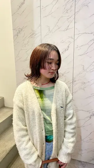 ミディアム パーマ マツザキ マナトのヘアスタイル