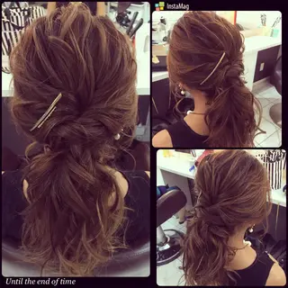 ヘアアレンジ 福永 里奈のヘアスタイル