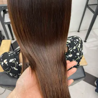 ミディアム カラー パーマ ヘアアレンジ メンズ キッズ ネイル マツエク・マツパ アイブロウ mona/ ストレートスタイル✨のヘアスタイル