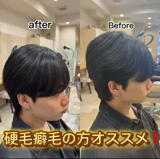 ショート メンズ パーマ/縮毛矯正/ 店長 ・村田伊吹のヘアスタイル