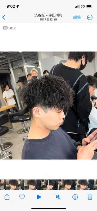 パーマ メンズ ayu ♥のマツエク・マツパデザイン