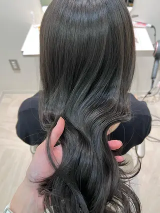 セミロング カラー 暗髪/艶髪/Ono .のヘアスタイル
