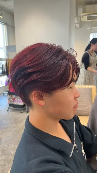ショート カラー メンズ センターパート職人 柏/メンズ/ ハルキのヘアスタイル