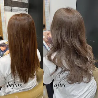 ロング カラー ヘアアレンジ キッズ 五反田　美容院☆張 明星☆韓国ヘアのヘアスタイル