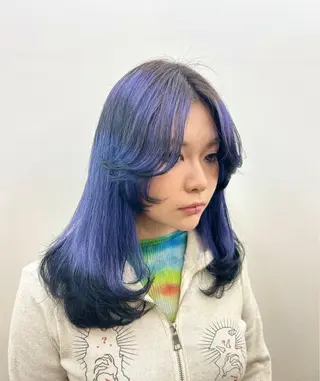 ミディアム MiRI💜地毛級 エクステ✖似合わせ技のヘアスタイル