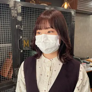 ミディアム カラー 山本 琴乃🦭のヘアスタイル