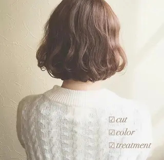 ミディアム カラー ant’ten 宮川 俊裕のヘアスタイル