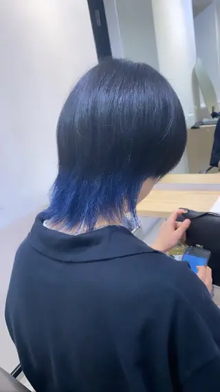 ショート カラー メンズパーマ💈藤田 晃志のヘアスタイル