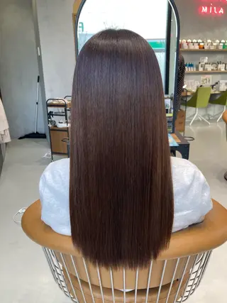 ロング ⭐️吉田萌⭐️ 髪質改善カラー⭐️のヘアスタイル