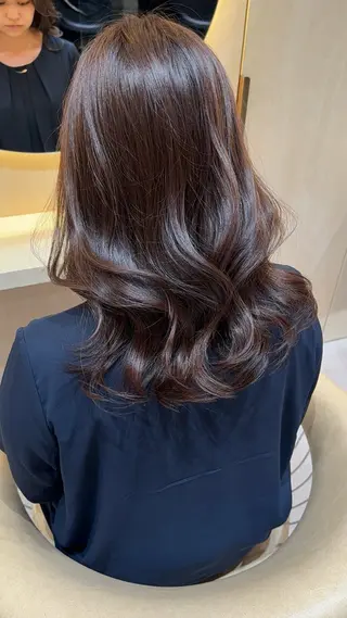 セミロング カラー 縮毛矯正✨🫧 レイヤー川村利幸のヘアスタイル