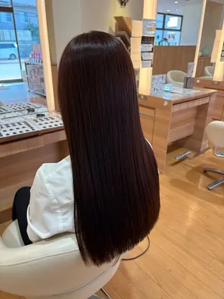ロング カラー 越智 咲穂のヘアスタイル