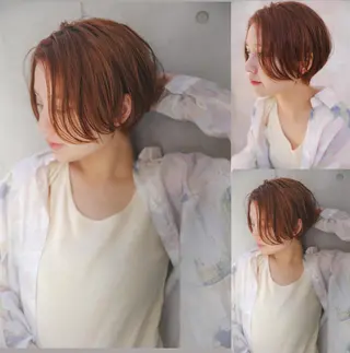 ショート カラー 岡安優太 顔まわり似合せが得意のヘアスタイル