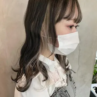 ロング カラー なかの たくみのヘアスタイル