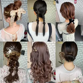 ヘアアレンジ 大人可愛いヘアメイク 💋🧚‍♀️しずかのヘアスタイル