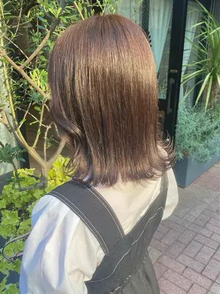 セミロング カラー otoha✳︎ くすみ艶カラーのヘアスタイル