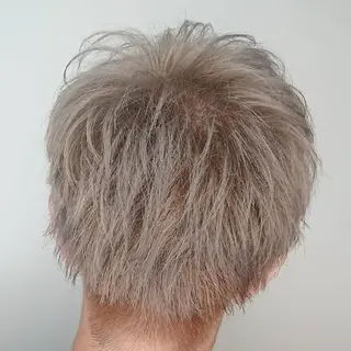 カラー パーマ ヘアアレンジ メンズ ブリーチ/ヘアケア/ 艶髪/イギチハルのヘアスタイル