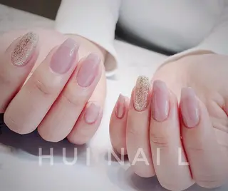 ミディアム めぐみのネイルサロン スタッフ練習のネイルデザイン