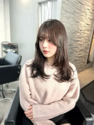 セミロング カラー 💘大人可愛く💘 Natsuki❥❥❥のヘアスタイル