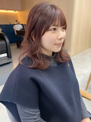 ミディアム カラー 当日予約大歓迎💗 依田瑞希のヘアスタイル