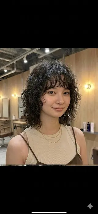 ミディアム 肥後 有紗のヘアスタイル