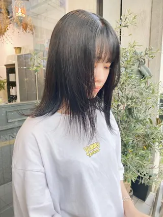 ミディアム 小野田 航己のヘアスタイル