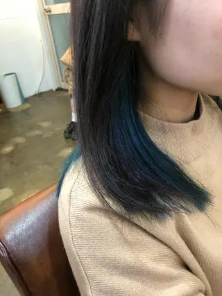 セミロング カラー 【艶髪×韓国風】 毛流れ職人 RYOのヘアスタイル