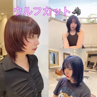 ミディアム 髪質改善／ブリーチ 宮武　湧斗のヘアスタイル