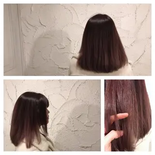 ミディアム カラー Jill franc _ ayanoのヘアスタイル