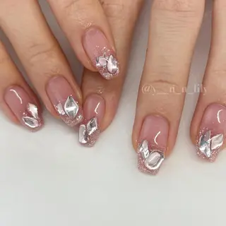 ネイル 新宿代々木/ちゅるん キレイめ/miriのネイルデザイン