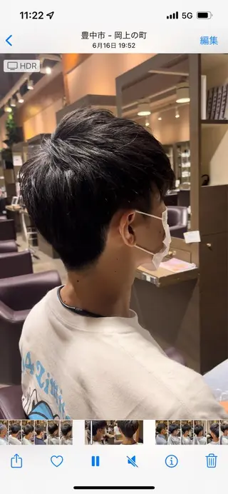 ショート ahu 永井 理偉のヘアスタイル