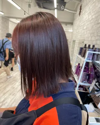 セミロング カラー パーマ ヘアアレンジ メンズ キッズ ネイル マツエク・マツパ アイブロウ 歩くパワースポット 🦋KAHOのヘアスタイル
